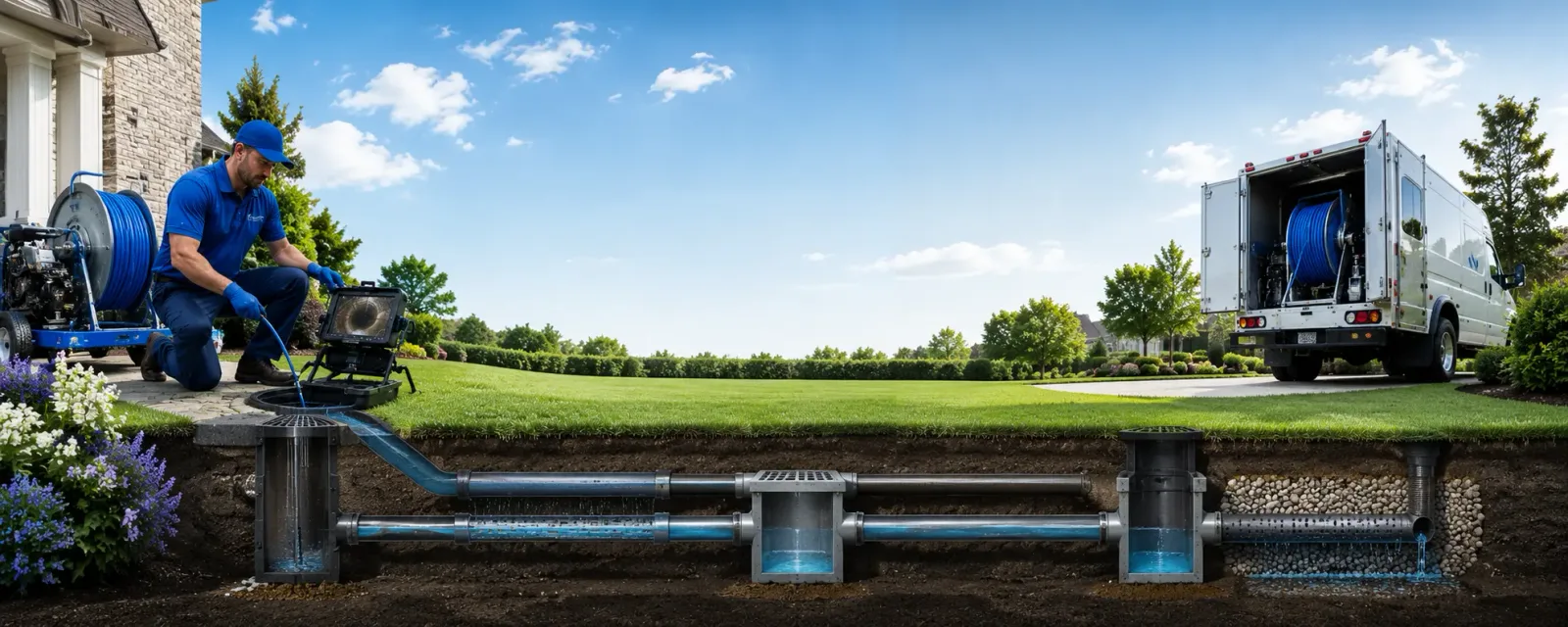 Outdoor drain cleaning information for Honeydew, CA